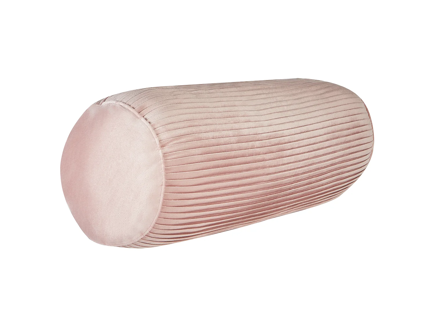 Throw Cushion JONQUIL Velvet 22 x 60 cm Pink Solid