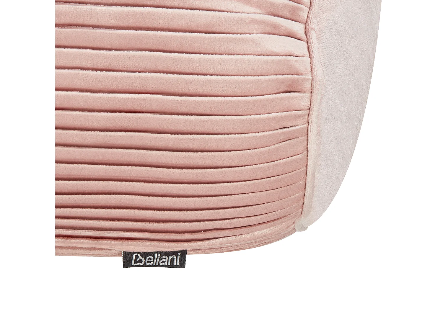 Throw Cushion JONQUIL Velvet 22 x 60 cm Pink Solid