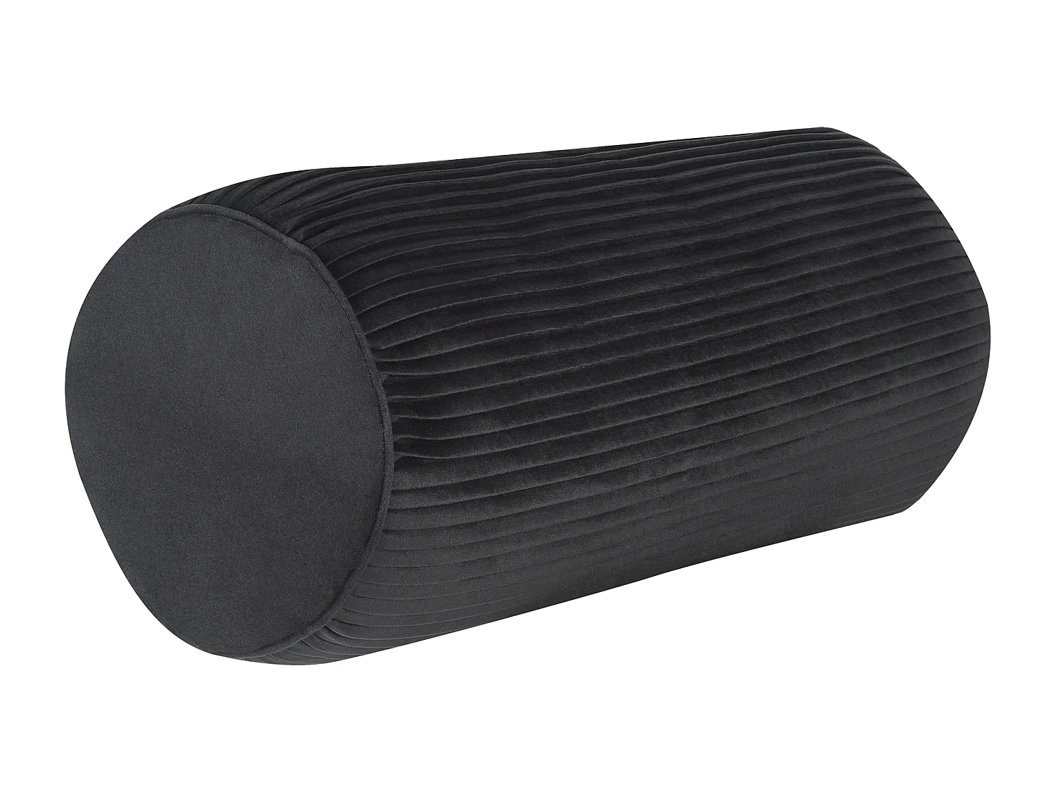 Coussin JONQUIL Velours 22 x 60 cm Noir Unicolore