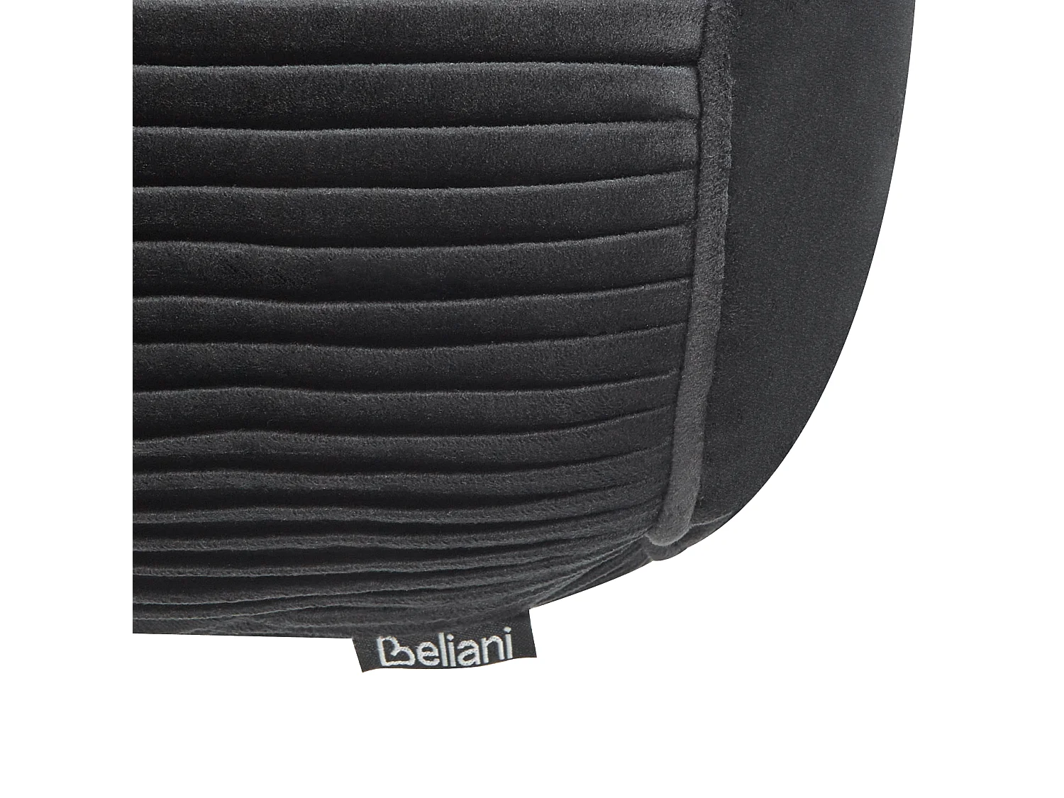 Coussin JONQUIL Velours 22 x 60 cm Noir Unicolore