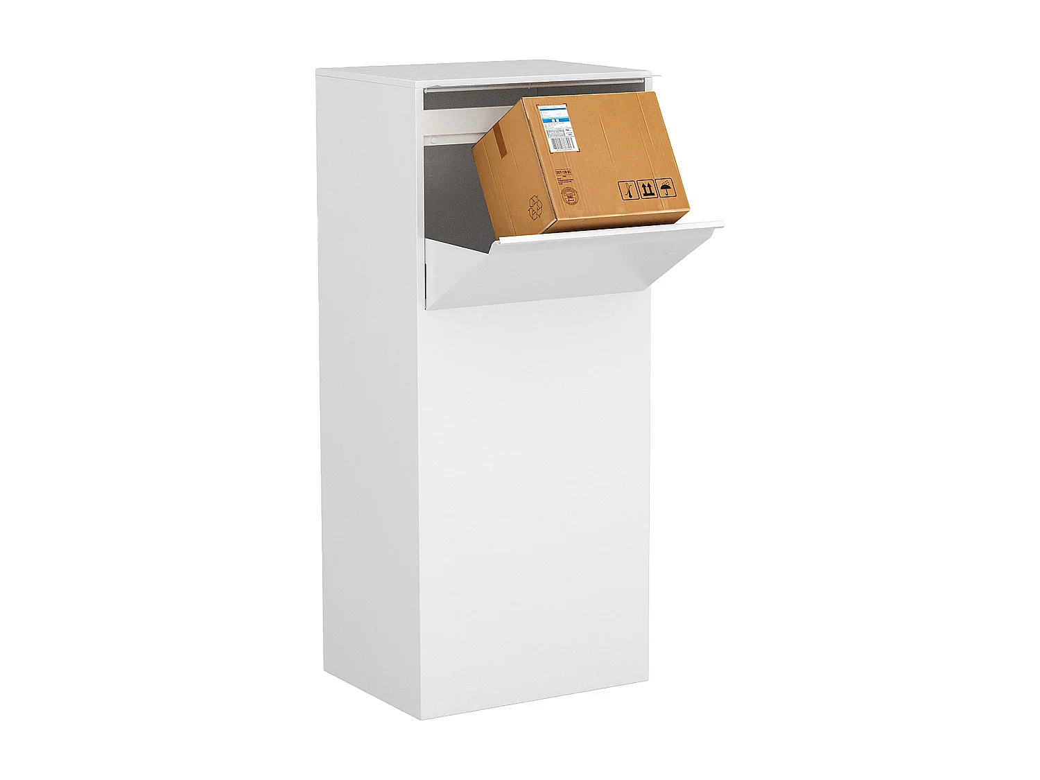 Hvid pakkeboks - L45 x B35 x H105 cm - COLIBRI