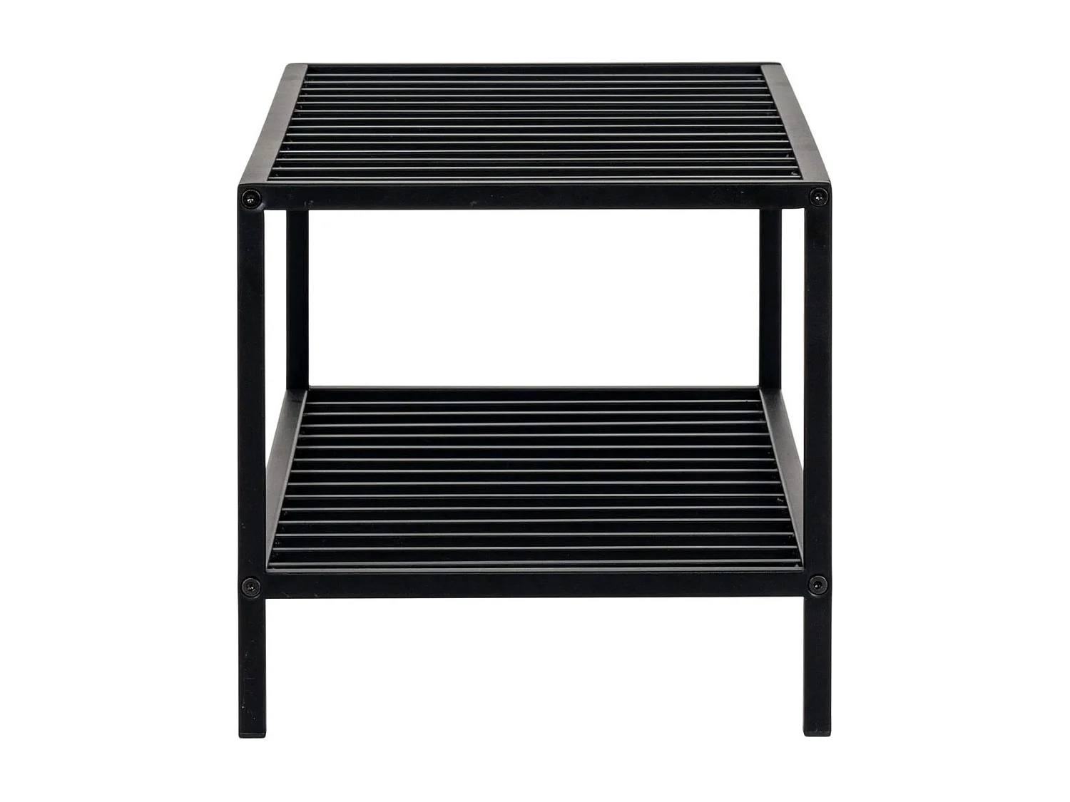 HARALD - Range-chaussures 2 Niveaux en Acier Noir