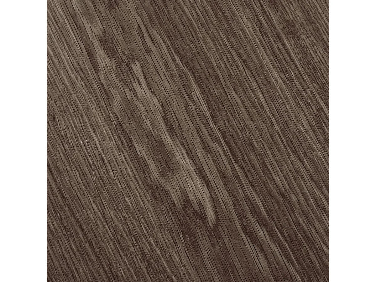 DUBLIN - Table Extensible Ronde Pied Central Relief MDF Placage Chêne fumé