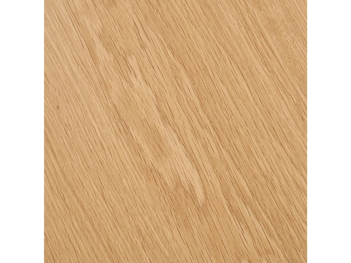 DUBLIN - Table Extensible Ronde Pied Central Relief MDF Placage Chêne clair