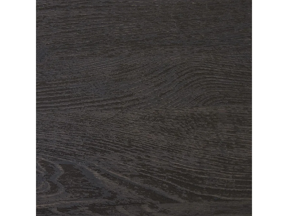 ANKARA - Table basse Ovale Pieds Relief MDF Effet bois foncé