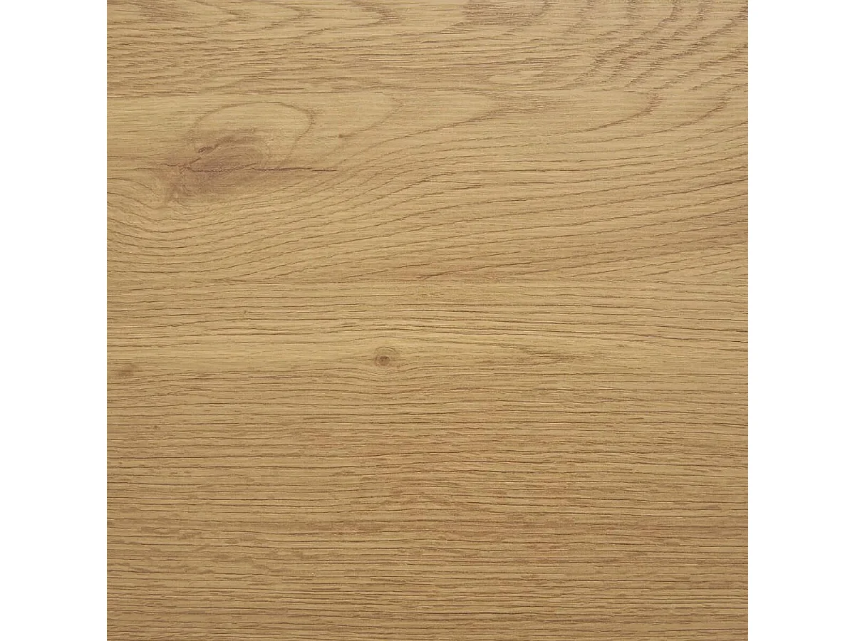 ANKARA - Table basse Ovale Pieds Relief MDF Effet bois naturel