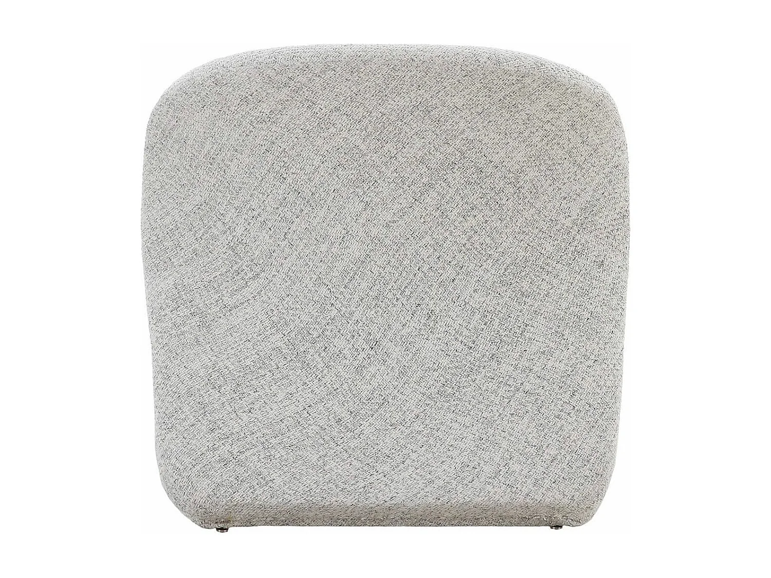 ALFREDO - Fauteuil Tissu Maille Chniée Gris Clair