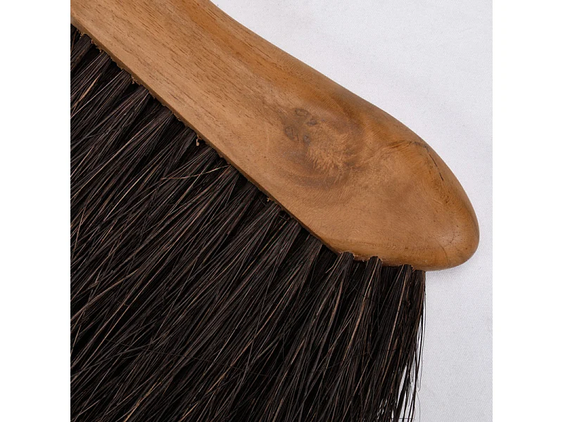 Lot de 2 balayettes en bois de teck et fibre de palmier - ANGELICA 01