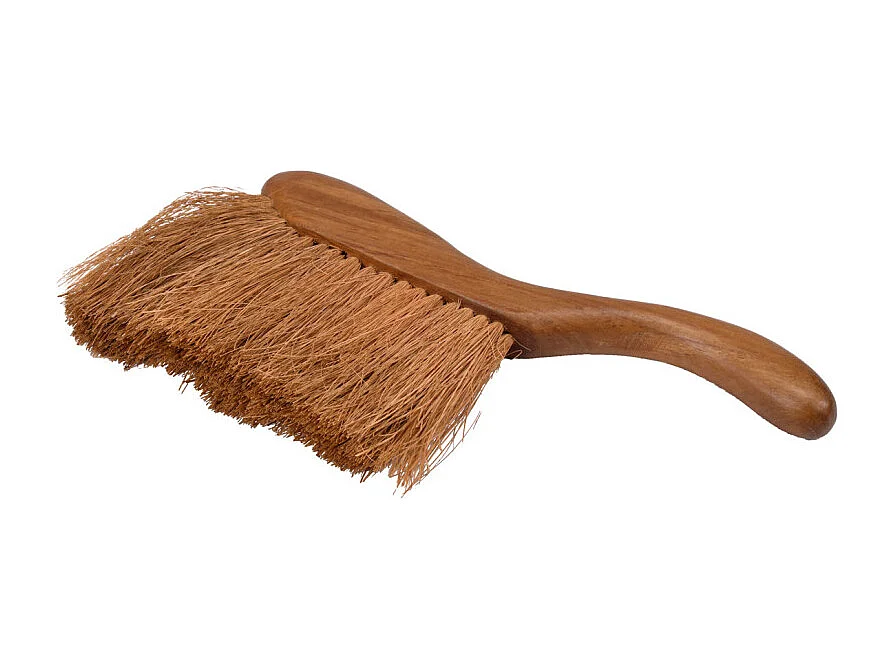 Lot de 2 balayettes en bois de teck et fibre de coco - ANGELICA 02