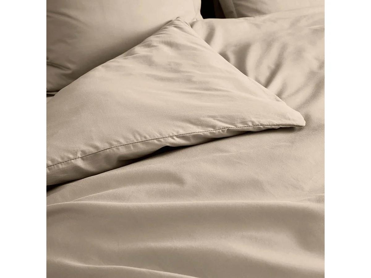 Housse de Couette "Percaline" 240x260cm Sable