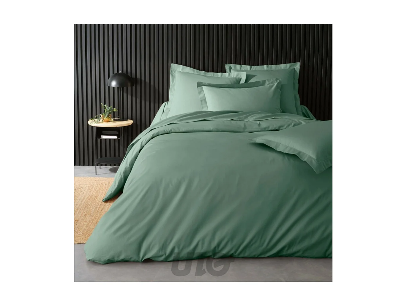 Housse de Couette "Percaline" 240x260cm Tilleul