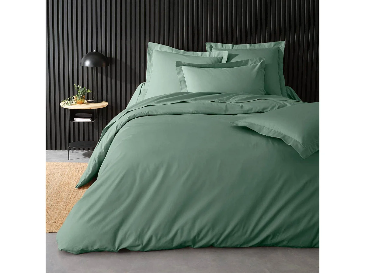 Housse de Couette "Percaline" 240x260cm Tilleul
