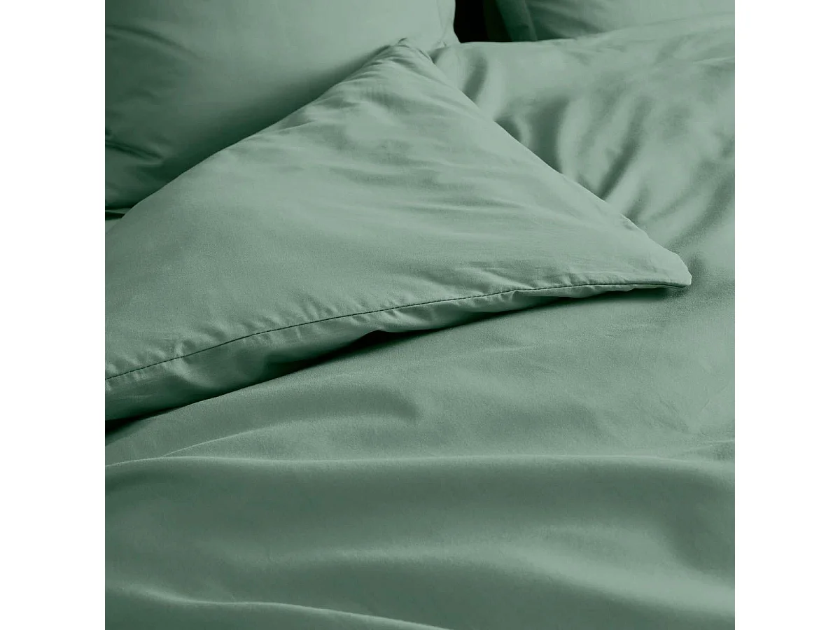 Housse de Couette "Percaline" 240x260cm Tilleul