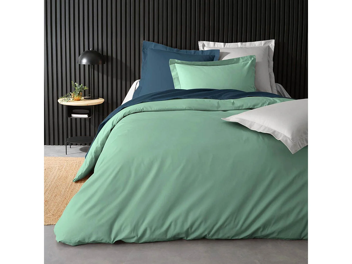 Housse de Couette "Percaline" 240x260cm Tilleul