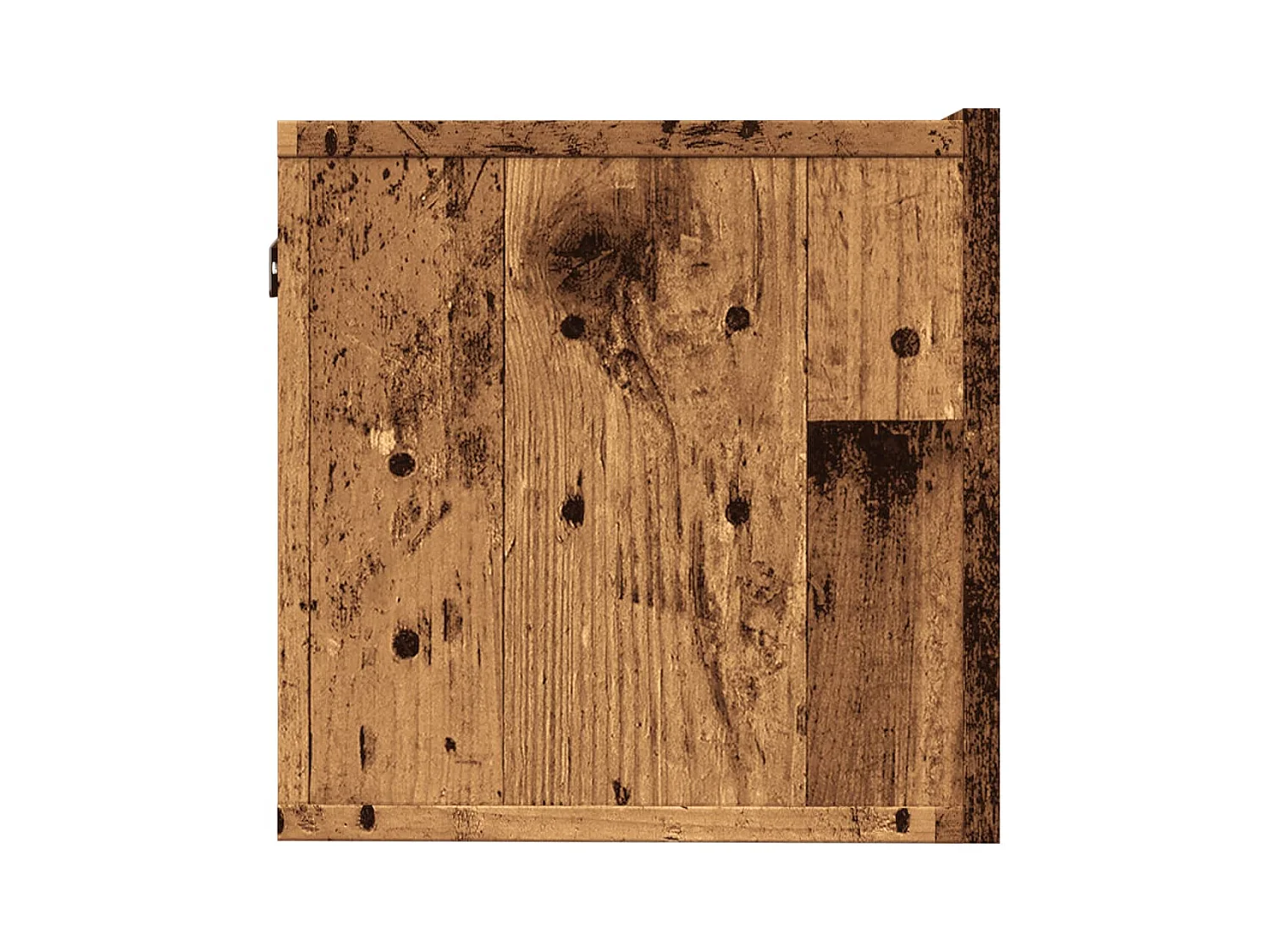 Meubles TV muraux 2 pièces vieux bois 100x30x30 cm