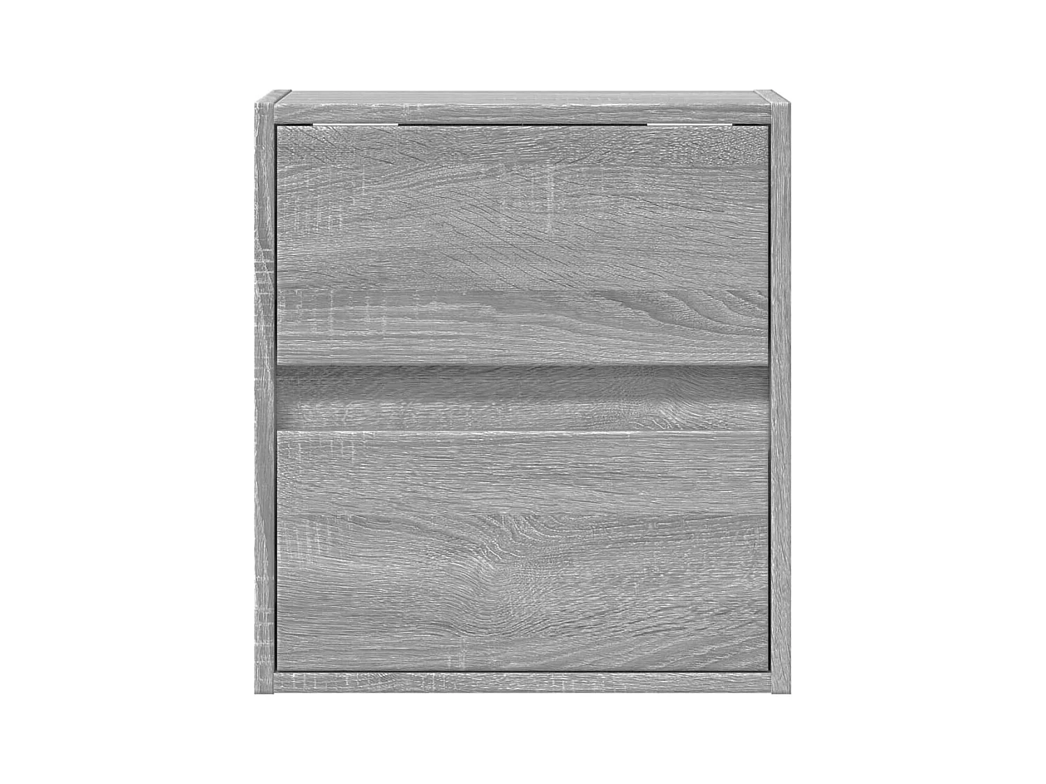 Meuble TV mural avec lumières LED sonoma gris 41x31x45 cm