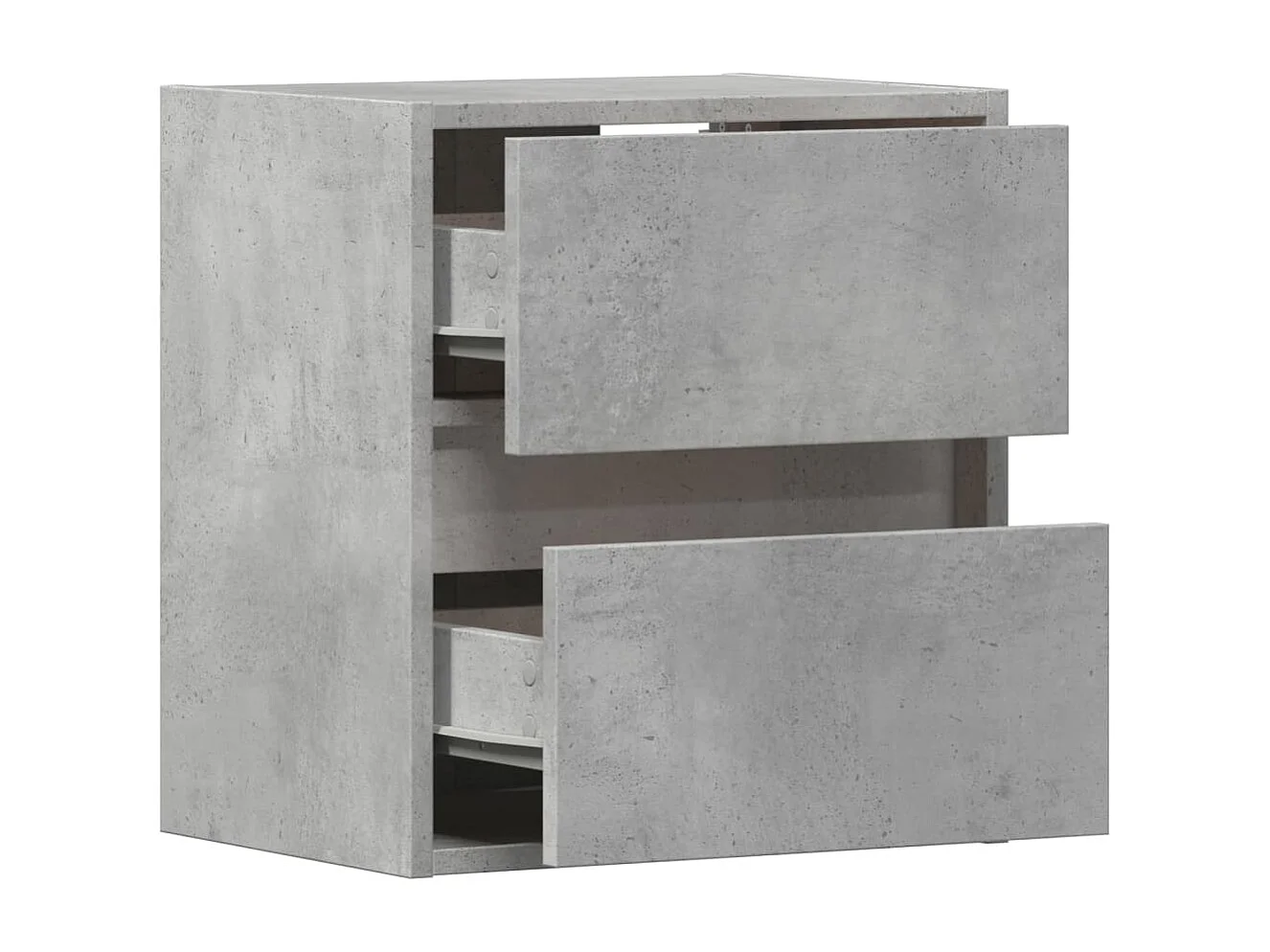 Tv-wandmeubels met LED-verlichting 2 st 41x31x45 cm betongrijs