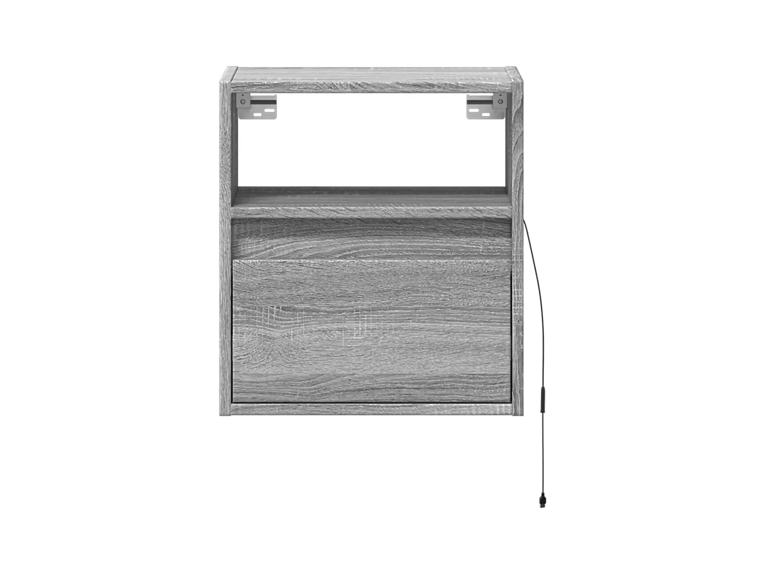 Meubles TV muraux et lumières LED 2 pièces sonoma gris 41x31x45 cm