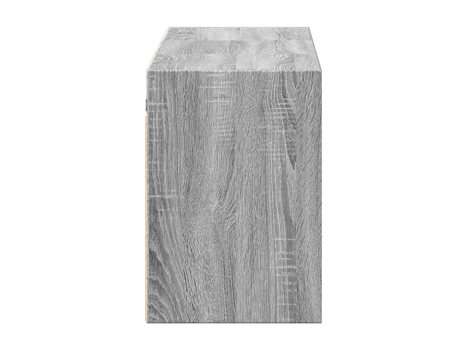 Tv-wandmeubel met LED-verlichting 130x31x45 cm grijs sonoma