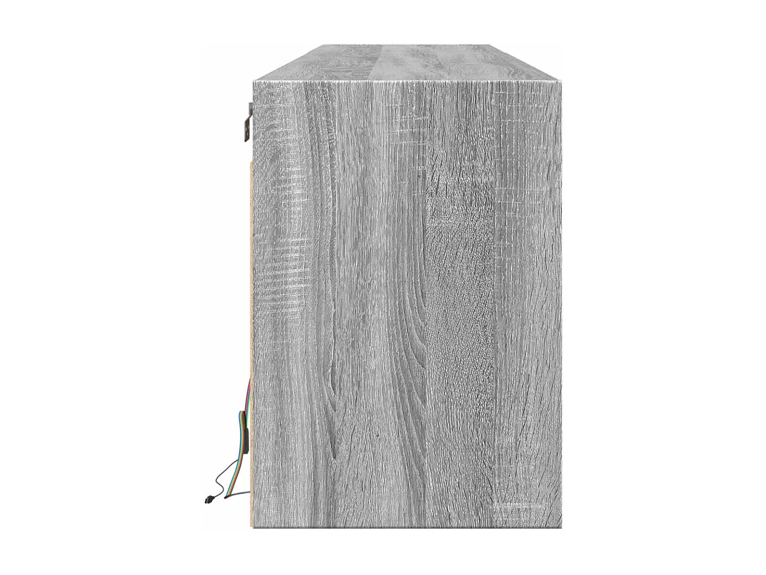 Tv-wandmeubel met LED-verlichting 180x31x45 cm grijs sonoma