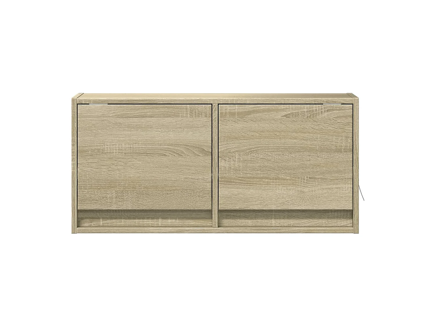 Meuble TV mural avec lumières LED chêne sonoma 80x31x35 cm