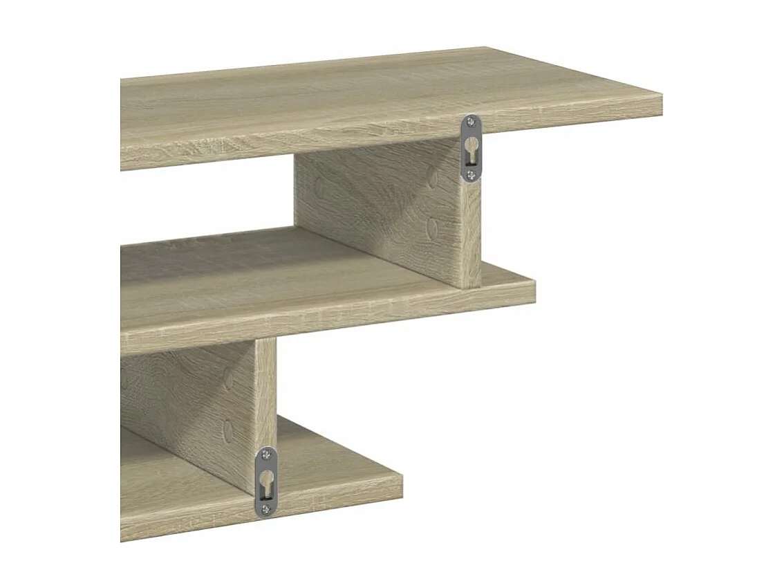 Unités murales TV chêne sonoma bois d'ingénierie