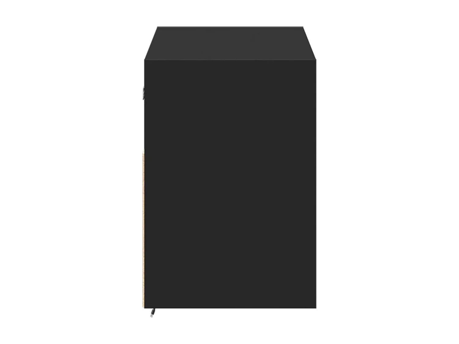 Tv-wandmeubel met LED-verlichting 100x31x45 cm zwart