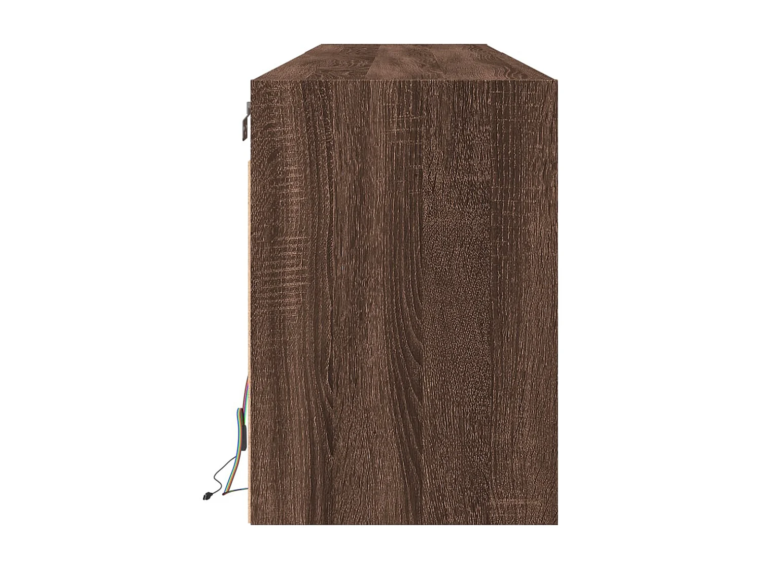 Meuble TV mural avec LED chêne marron 180x31x45 cm