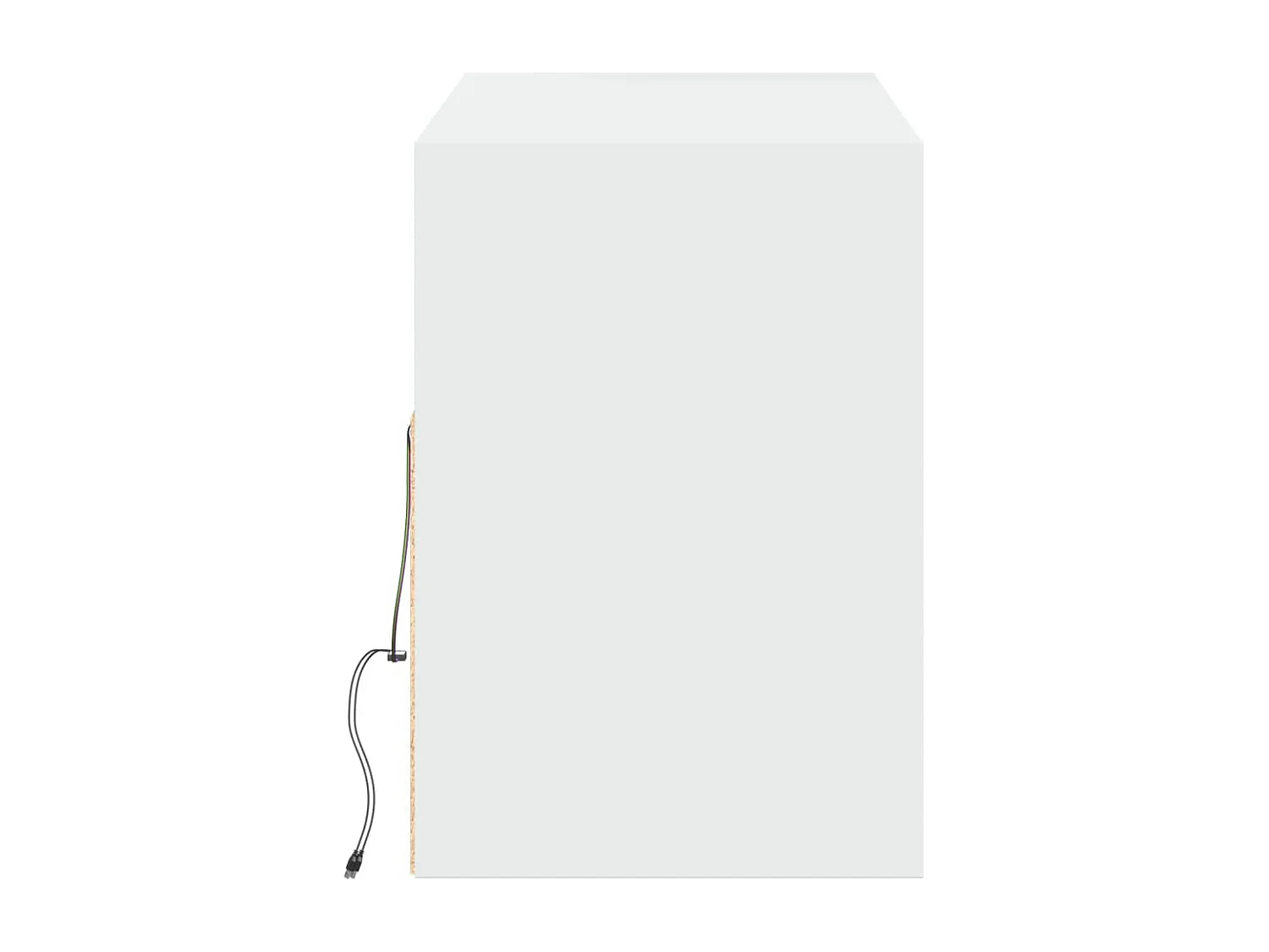 Meuble TV mural avec lumières LED blanc 130x31x45 cm