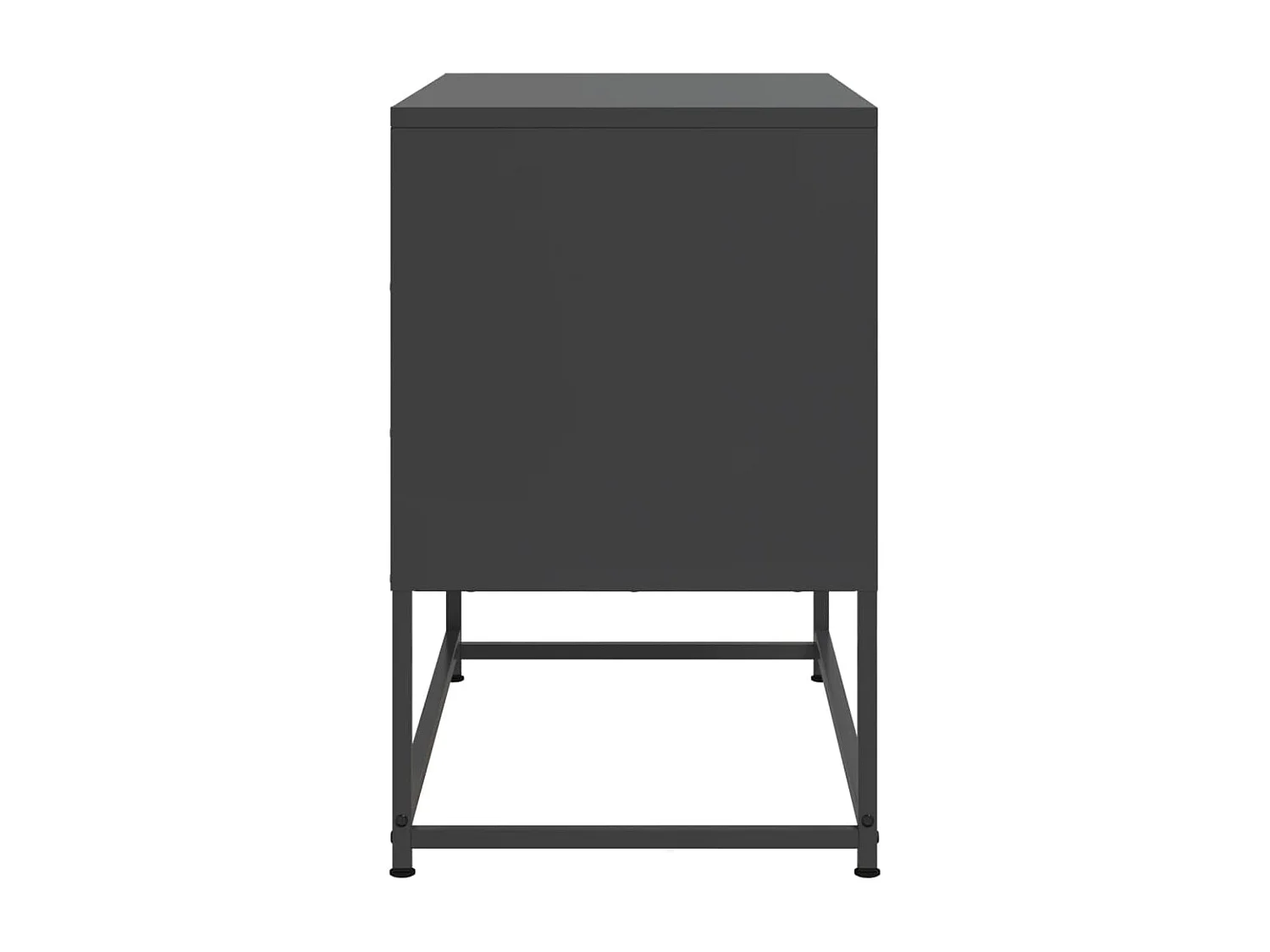 Meuble TV noir 68,5x39x60,5 cm acier