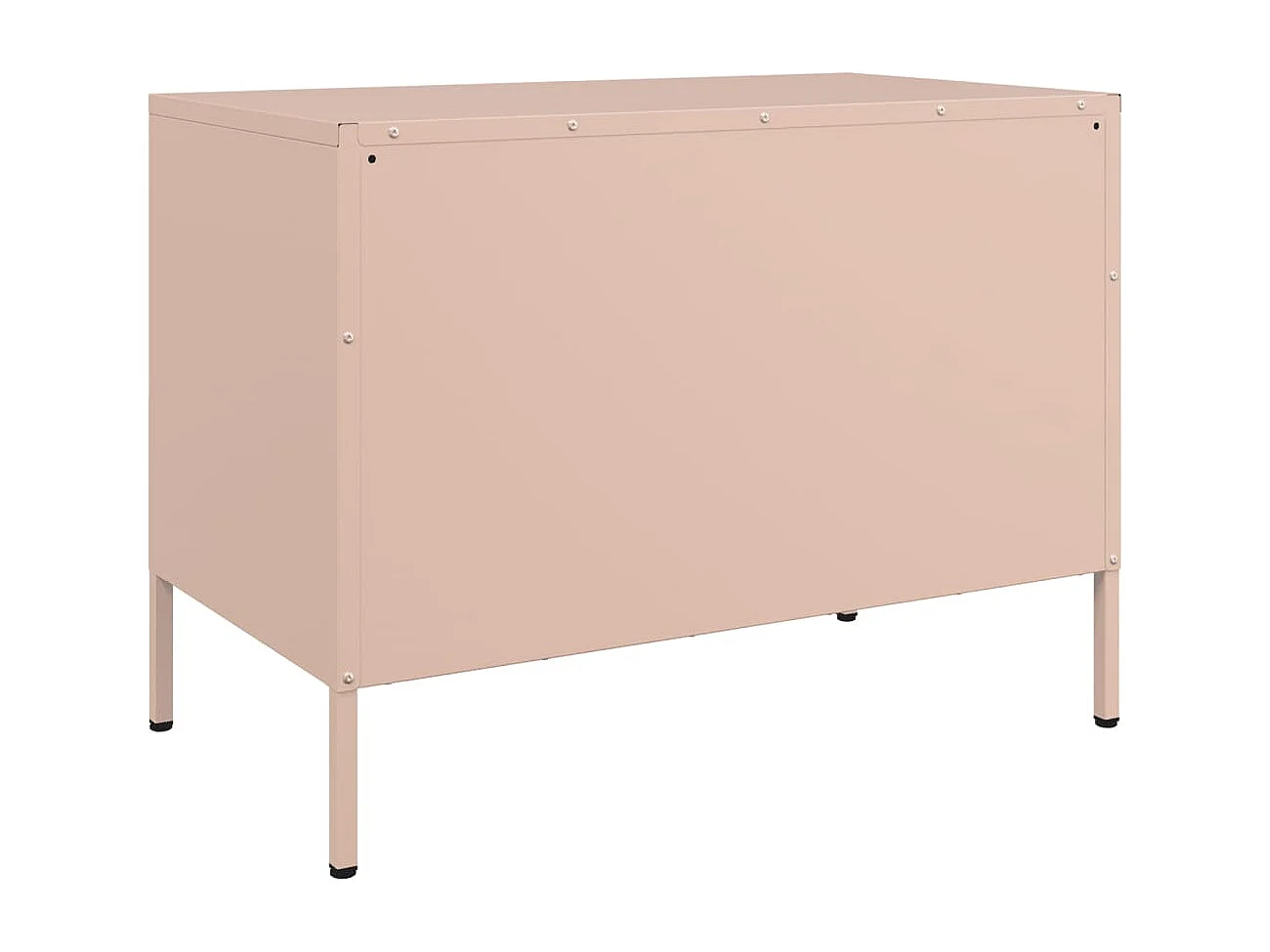 Meubles TV 2 pièces rose 68x39x50,5 cm acier