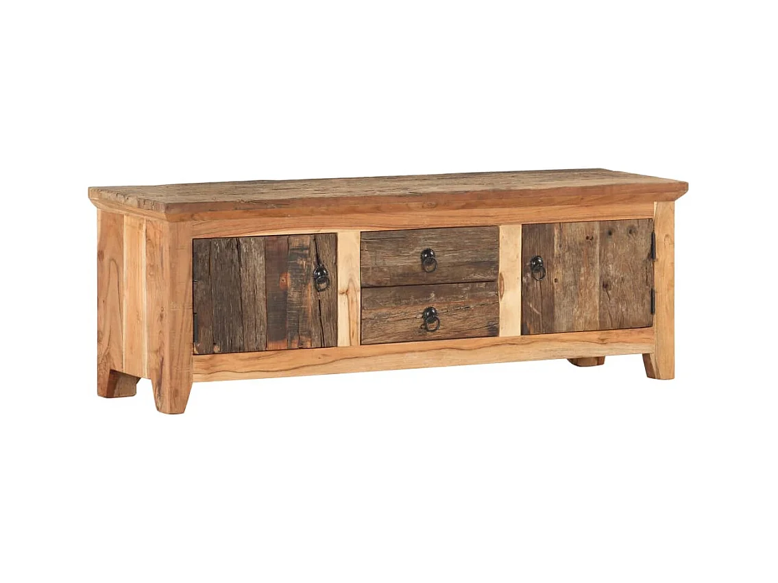 Meuble TV 120x30x40 cm Bois d'acacia et de récupération massif
