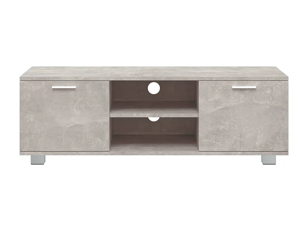 Meuble TV Gris béton 120x40,5x35 cm Bois d'ingénierie