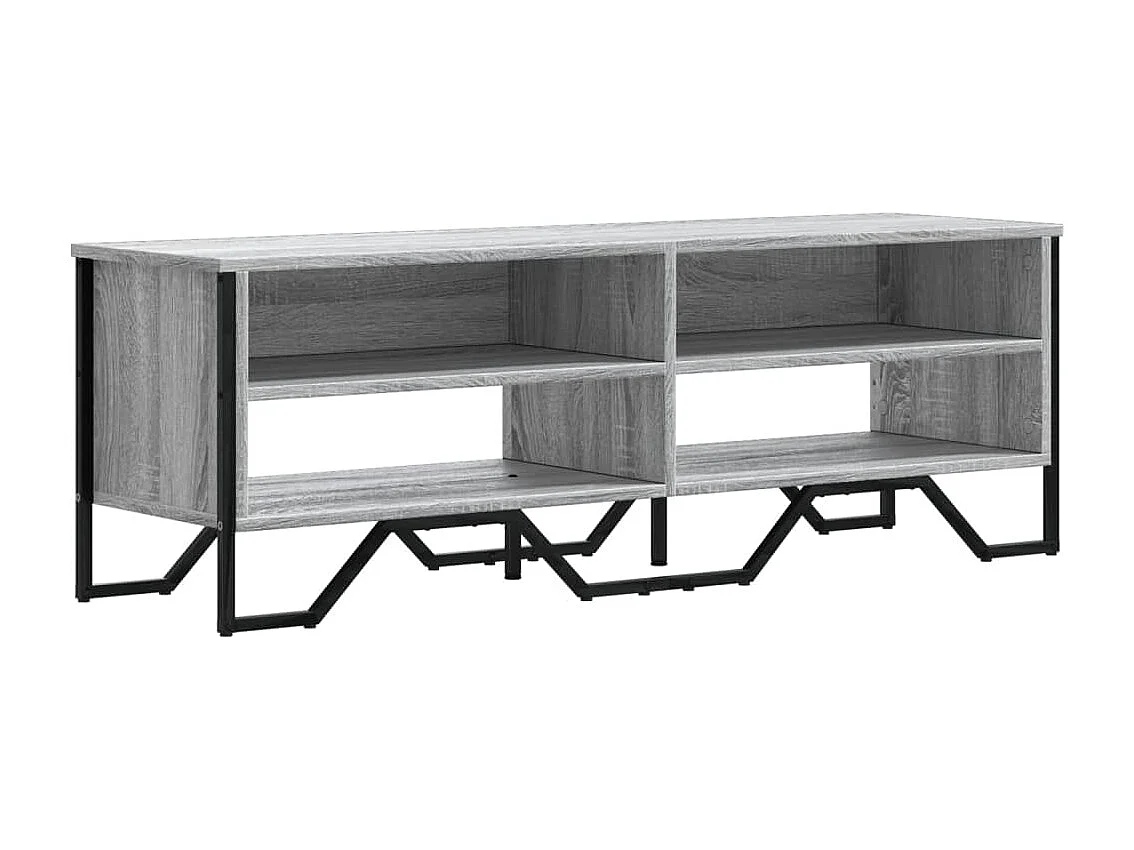 Meuble TV sonoma gris 122x34x41 cm bois d'ingénierie