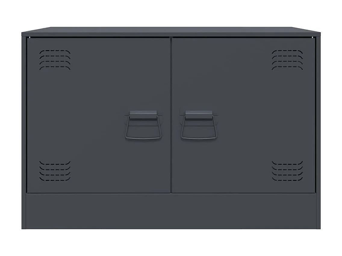 Meubles TV 2 pièces anthracite 67x39x44 cm acier