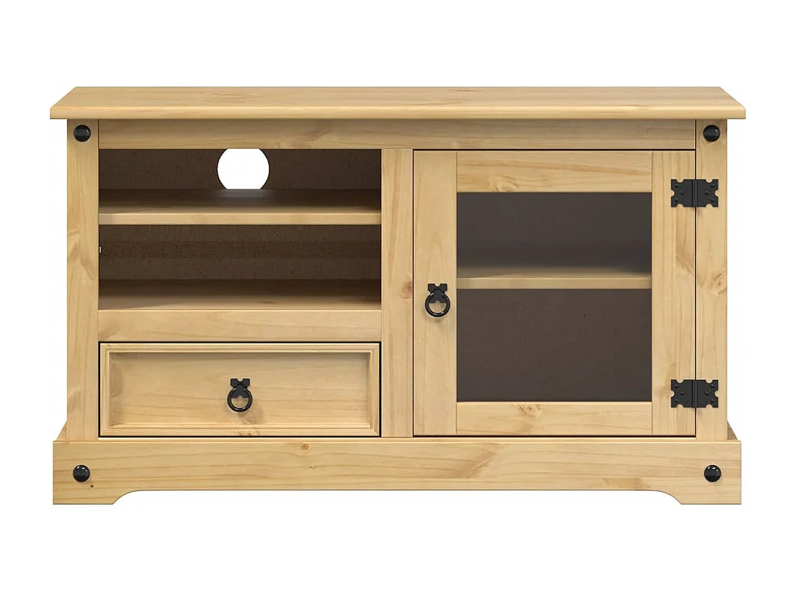 Meuble TV Corona 100x45x58 cm bois de pin massif