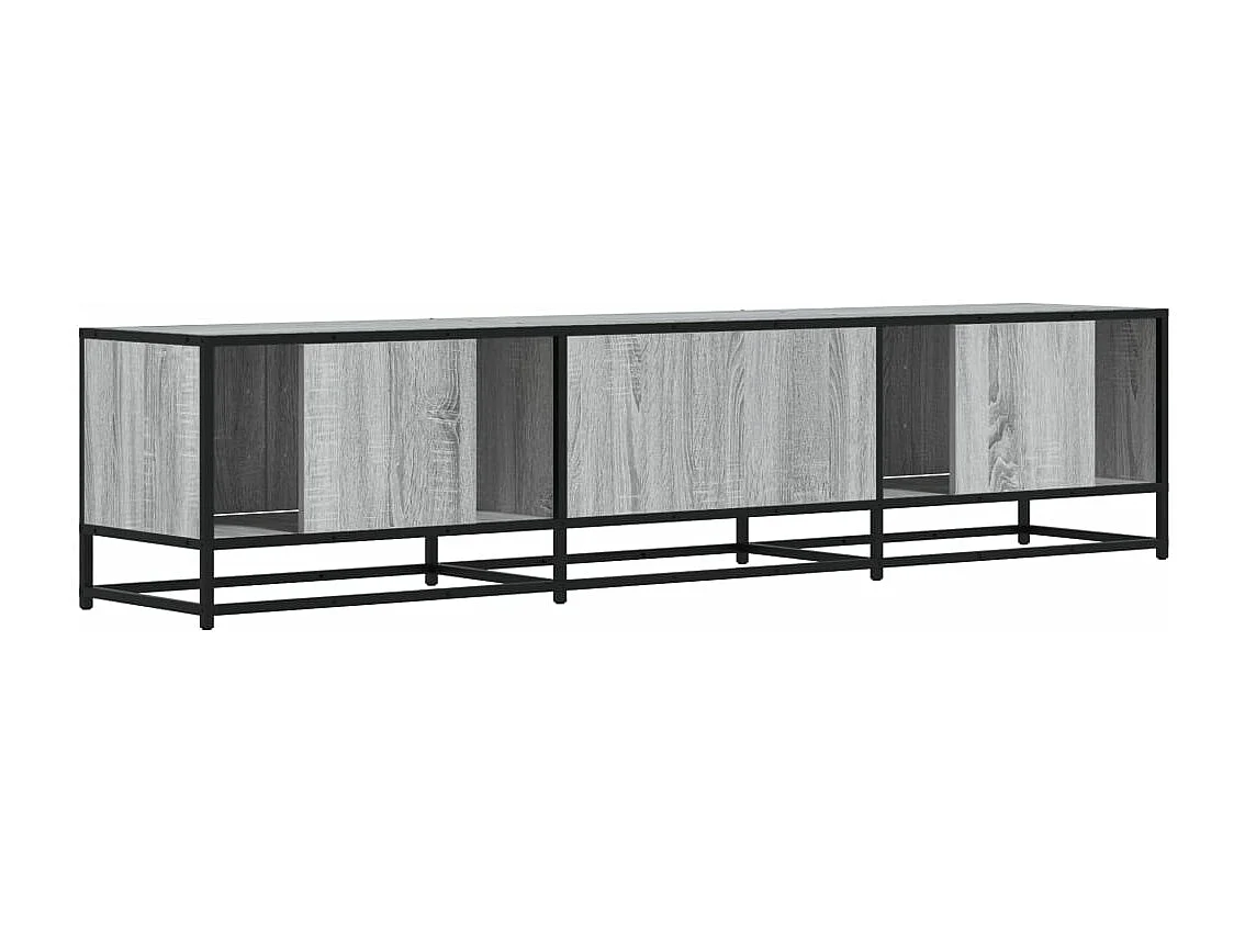 Tv-meubel 180x35x41 cm bewerkt hout grijs sonoma eikenkleurig