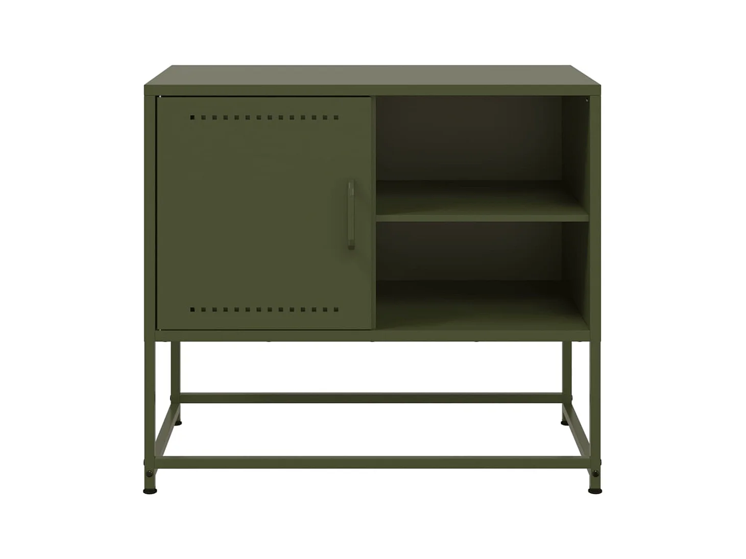 Meuble TV jaune moutarde 100,5x39x60,5 cm acier