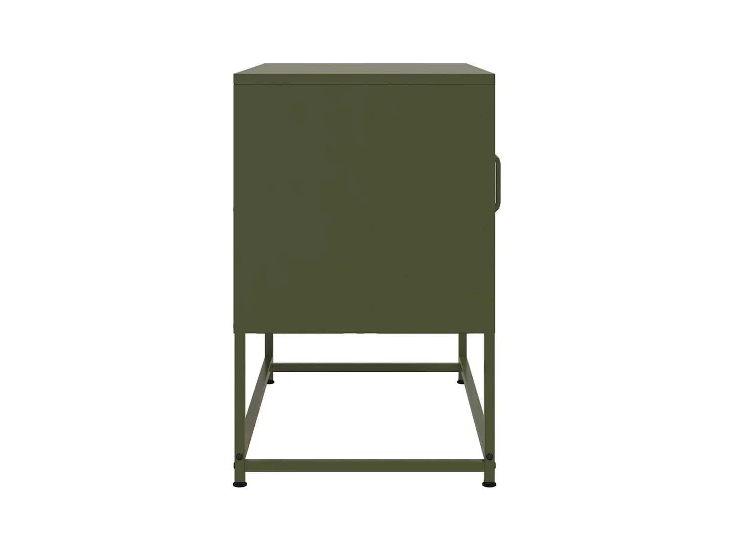 Meuble TV jaune moutarde 100,5x39x60,5 cm acier