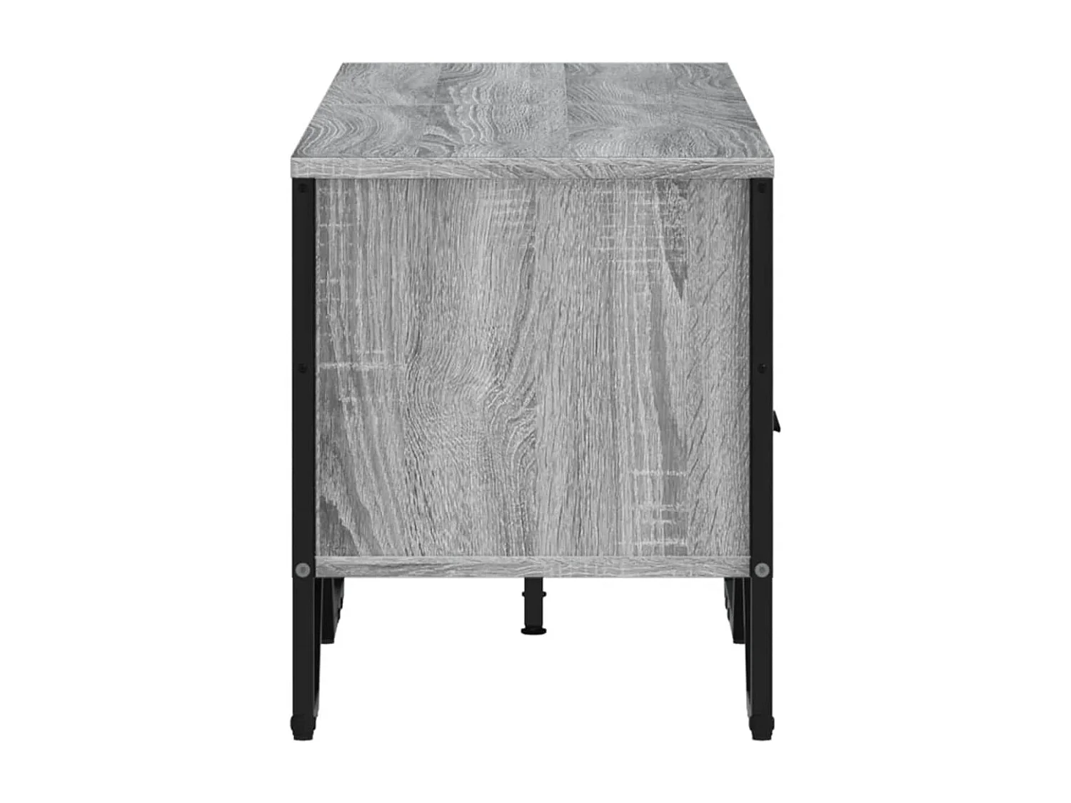 Tv-meubel 122x34x41 cm bewerkt hout grijs sonoma eikenkleurig