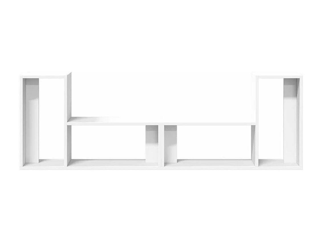 Tv-meubelen 2 st 75x30x50 cm bewerkt hout wit