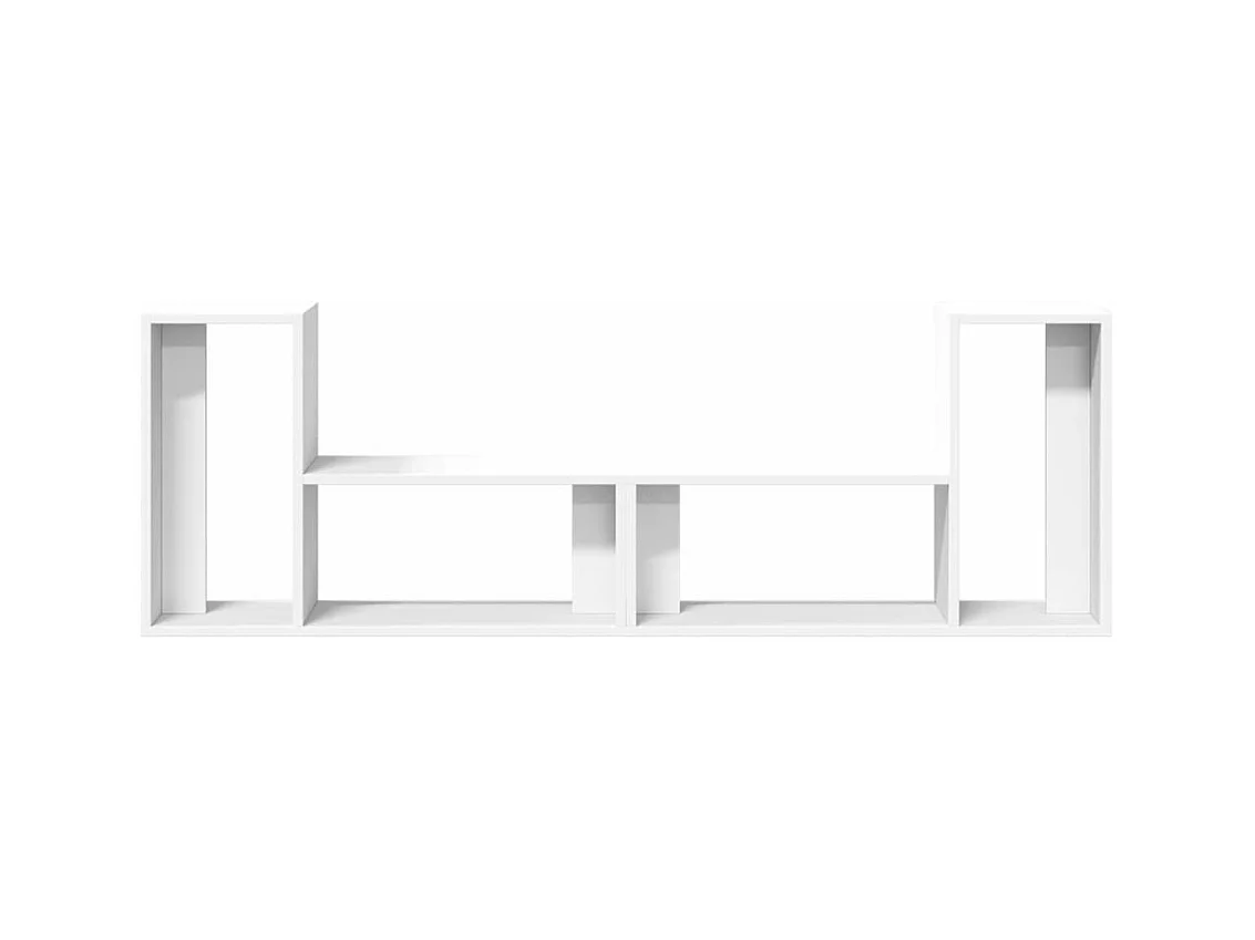 Meubles TV 2 pièces blanc 75x30x50 cm bois d'ingénierie