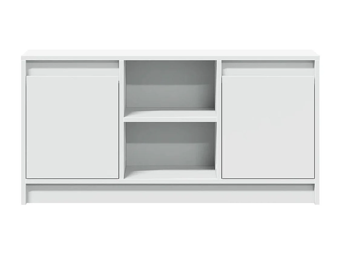 Meuble TV avec LED blanc 100x34x50 cm bois d'ingénierie