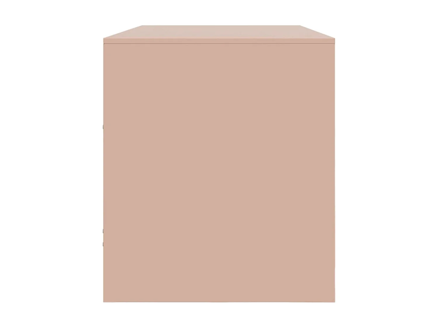 Meuble TV rose 99x39x44 cm acier