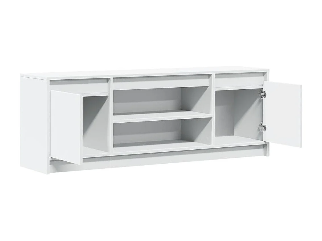 Meuble TV avec LED blanc 139,5x34x50 cm bois d'ingénierie