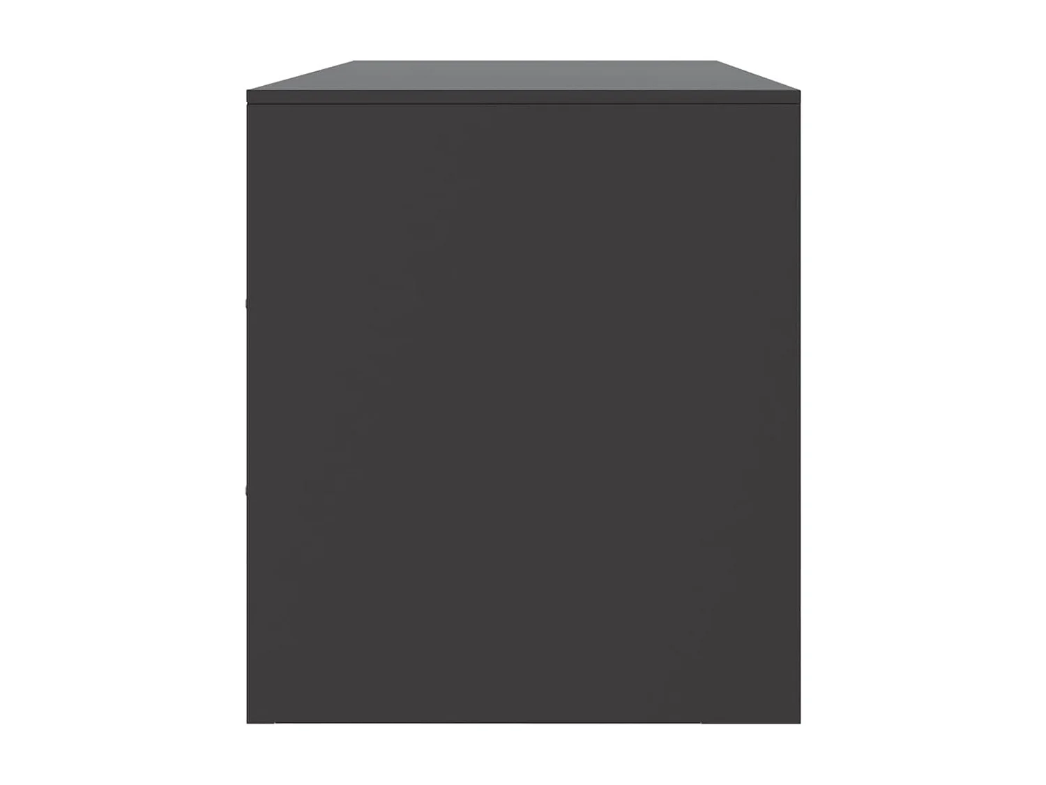 Meuble TV noir 99x39x44 cm acier