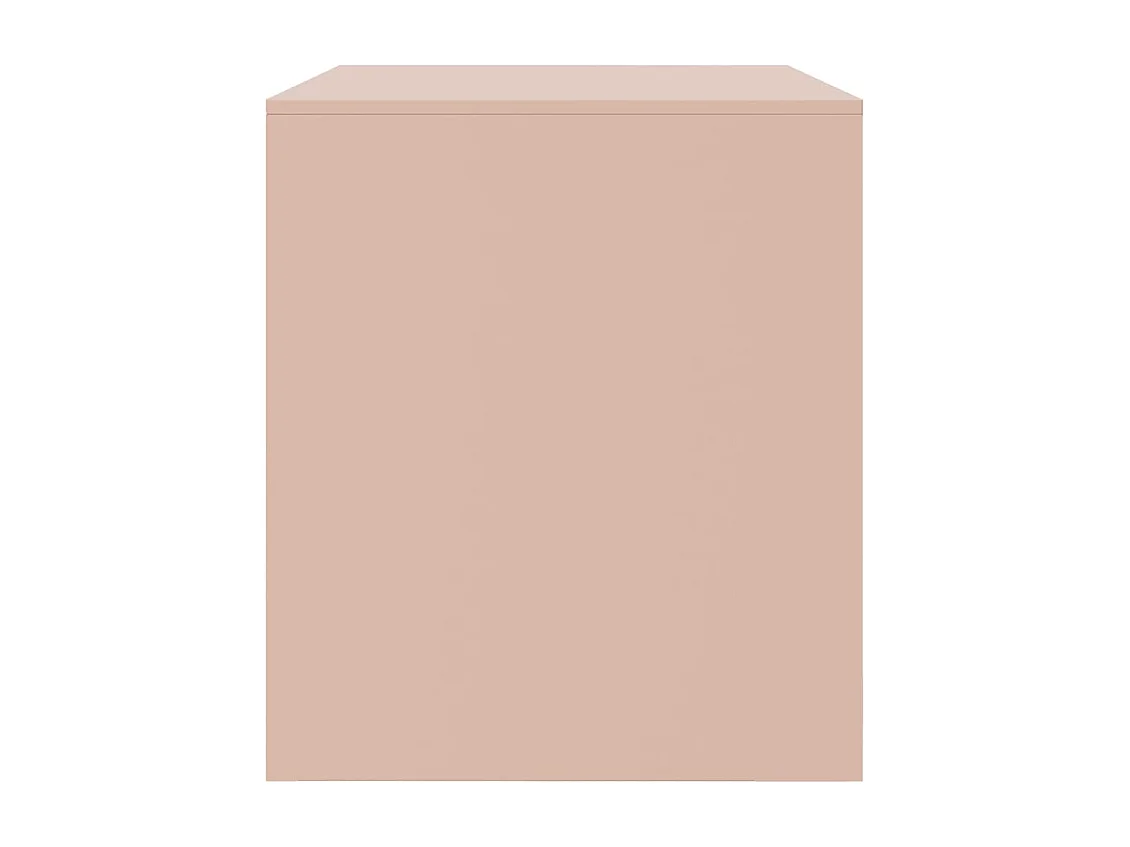 Meuble TV rose 67x39x44 cm acier