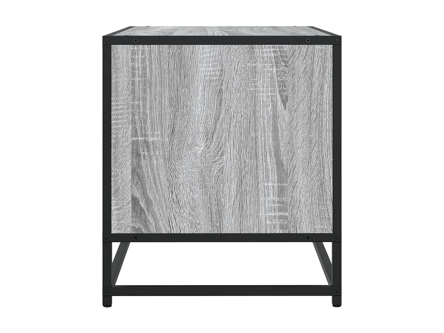 Meuble TV sonoma gris 120,5x40x46 cm bois d'ingénierie et métal