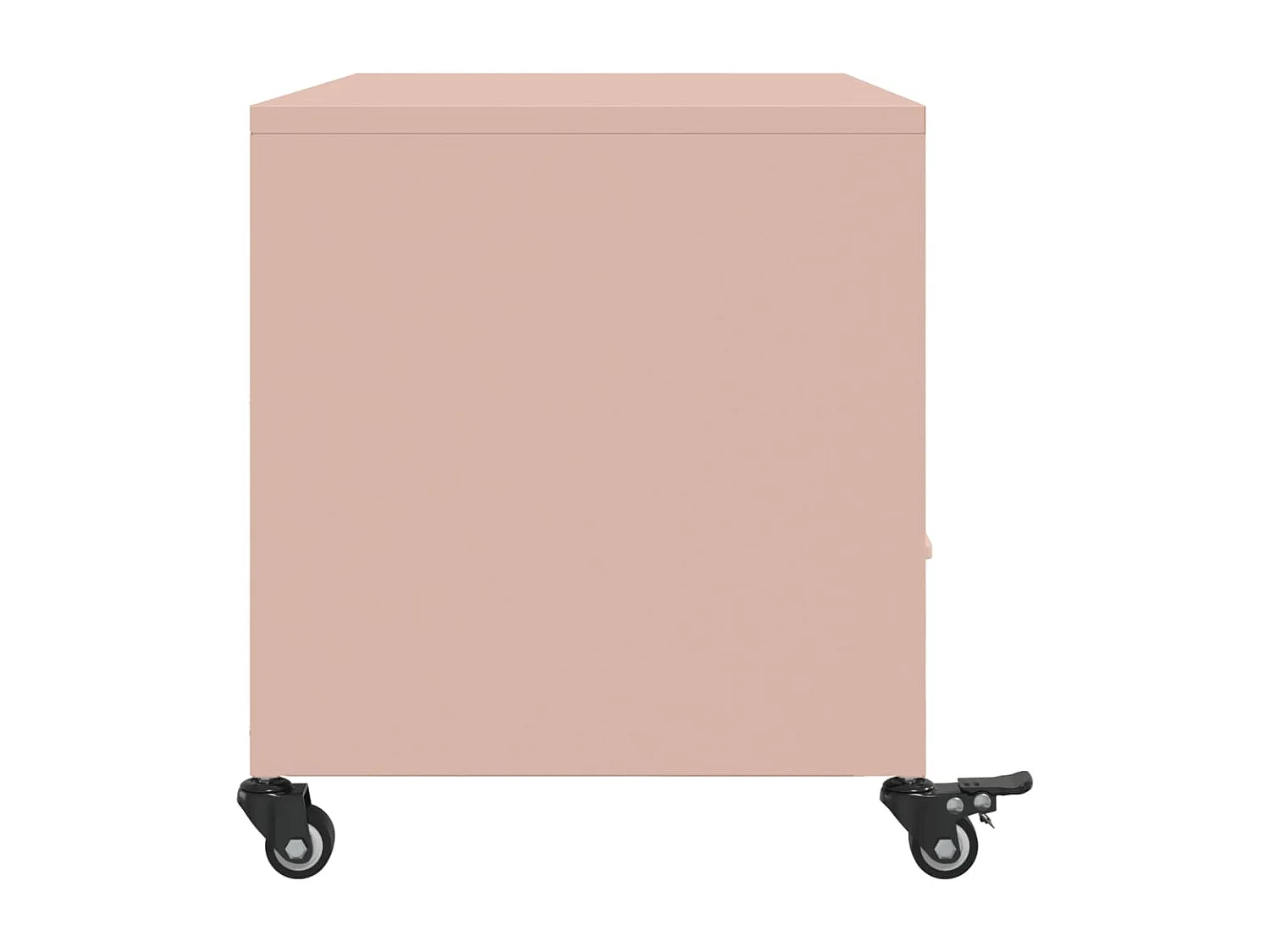 Meuble TV rose 68x39x43,5 cm acier laminé à froid