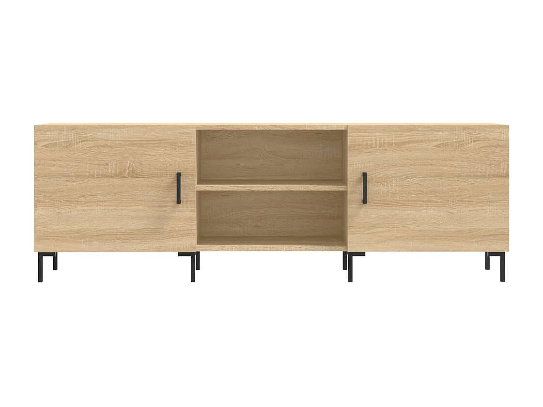 Meuble TV chêne sonoma 150x30x50 cm bois d'ingénierie